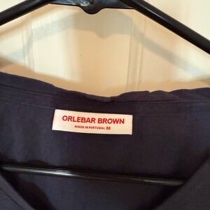 Orlebar Brown Dark Blue V-neck Tee